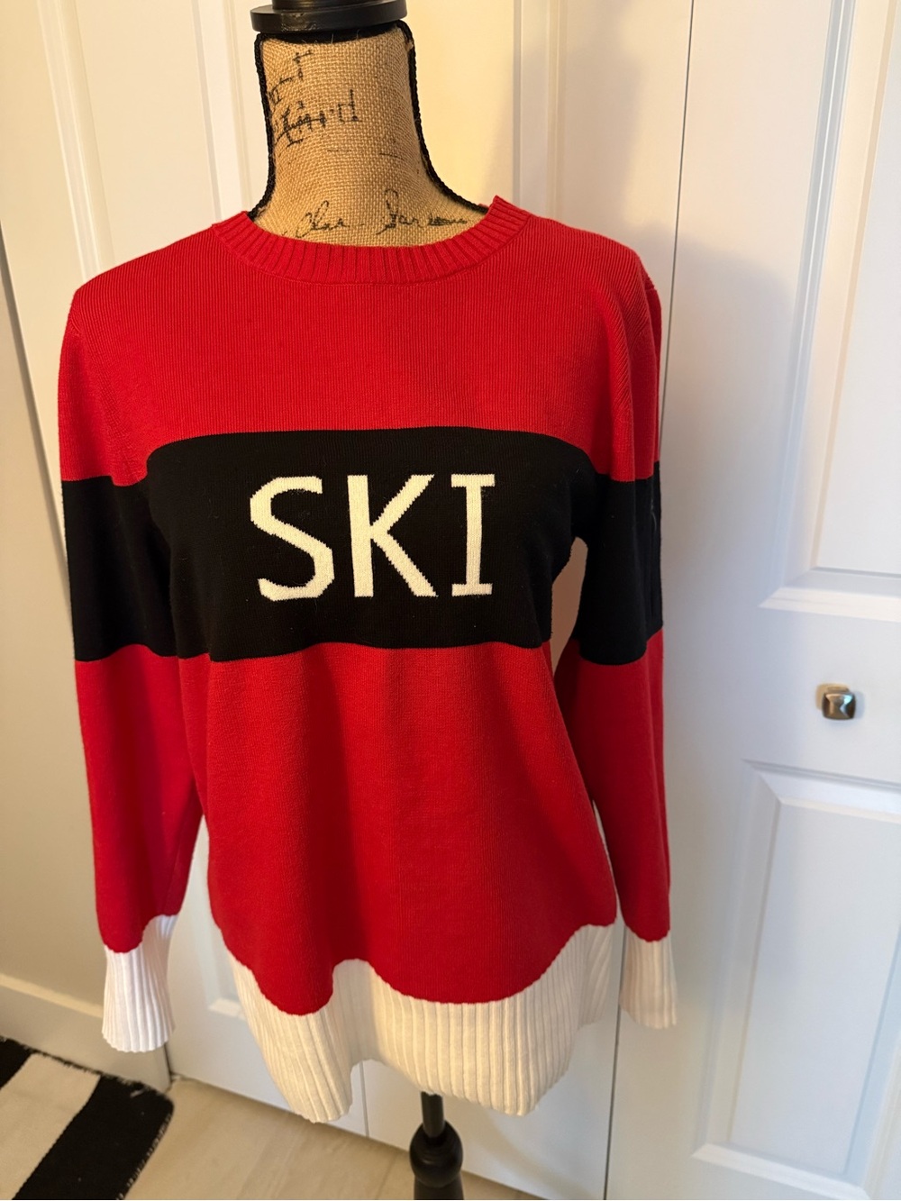 Talbots Colorblock 'SKI' Sweater - Picture 5 of 12